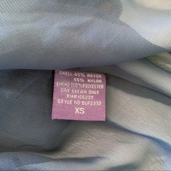 Hale Bob Gold & Craft Burnout Floral Tunic Blouse XS Grey - Picture 6 of 7